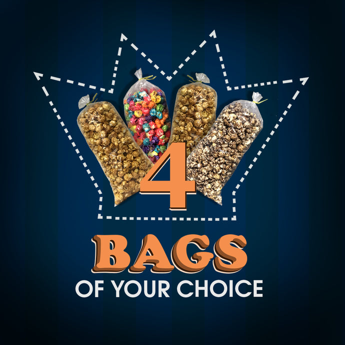 4 Bags of Popcorn of Your Choice